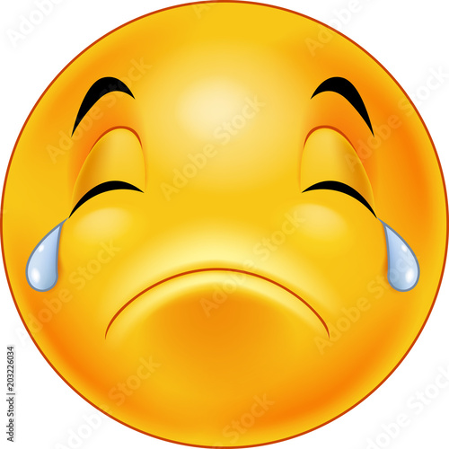 Crying smiley emoticon