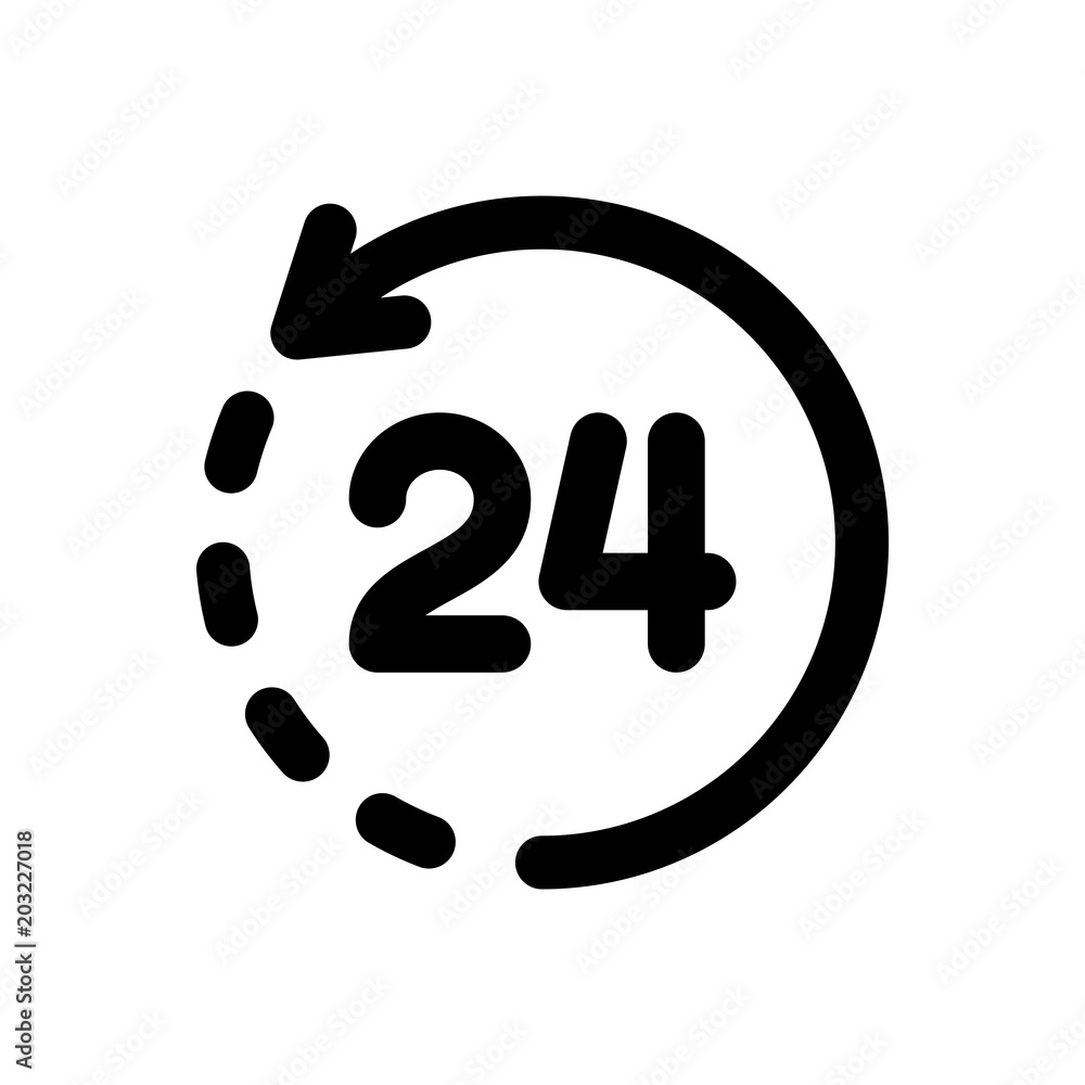 24 Hours Support Icon 24 Hours Support Icon