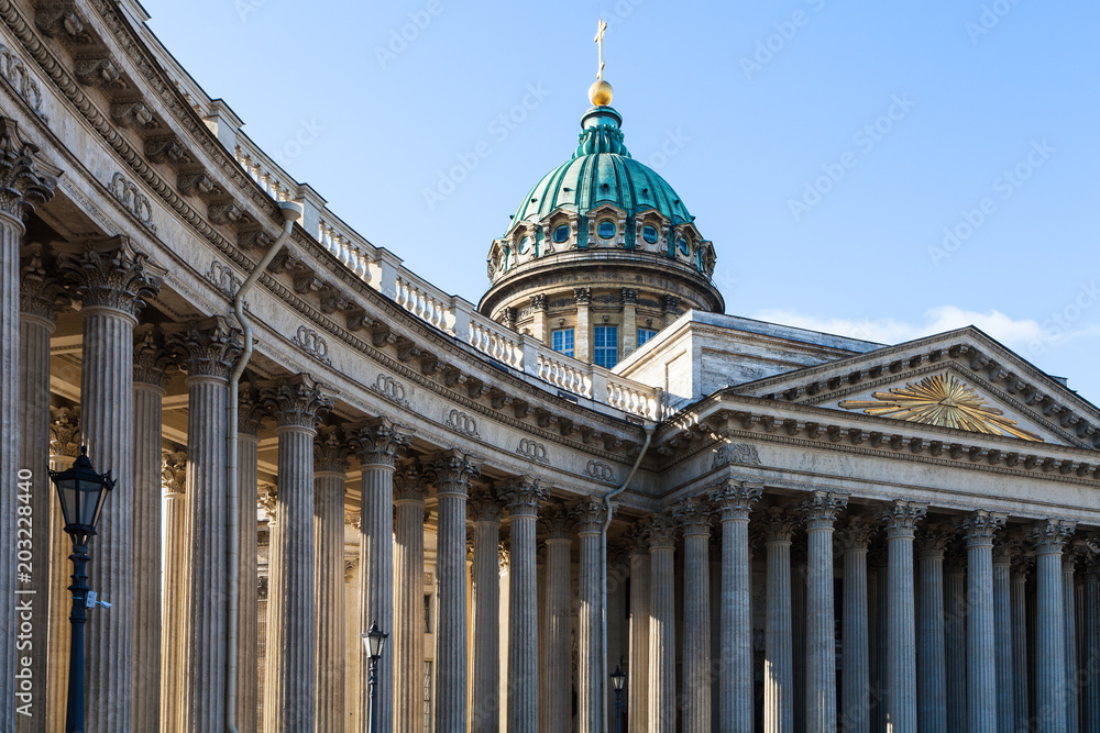 colonnade of Kazan Cathedral in Saint Petersburg