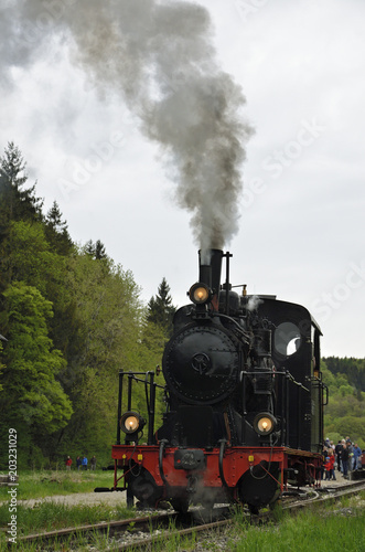 Lokomotive der Museumsbahn, Neresheim