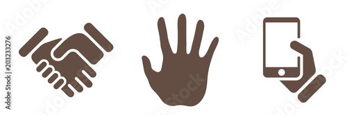 Symbol-Set - Hände