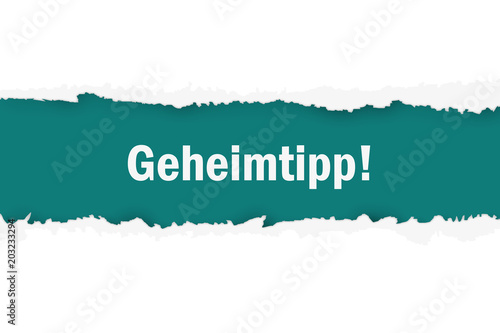 Aufgerissenes Banner - Geheimtipp