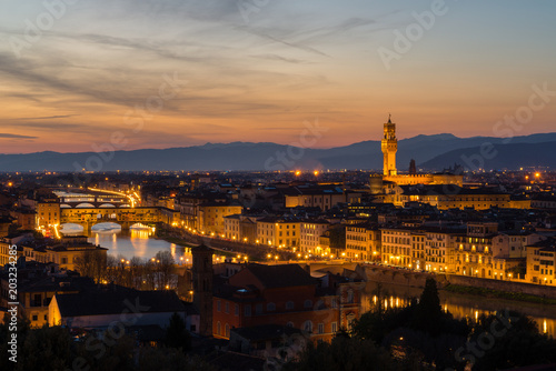 Panoramic view of Florence from Piazzale Michelangelo  Italy
