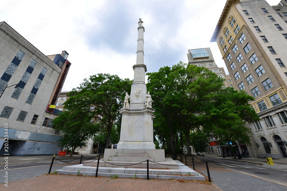 The Confederate memorial in Augusta, Georgia. 