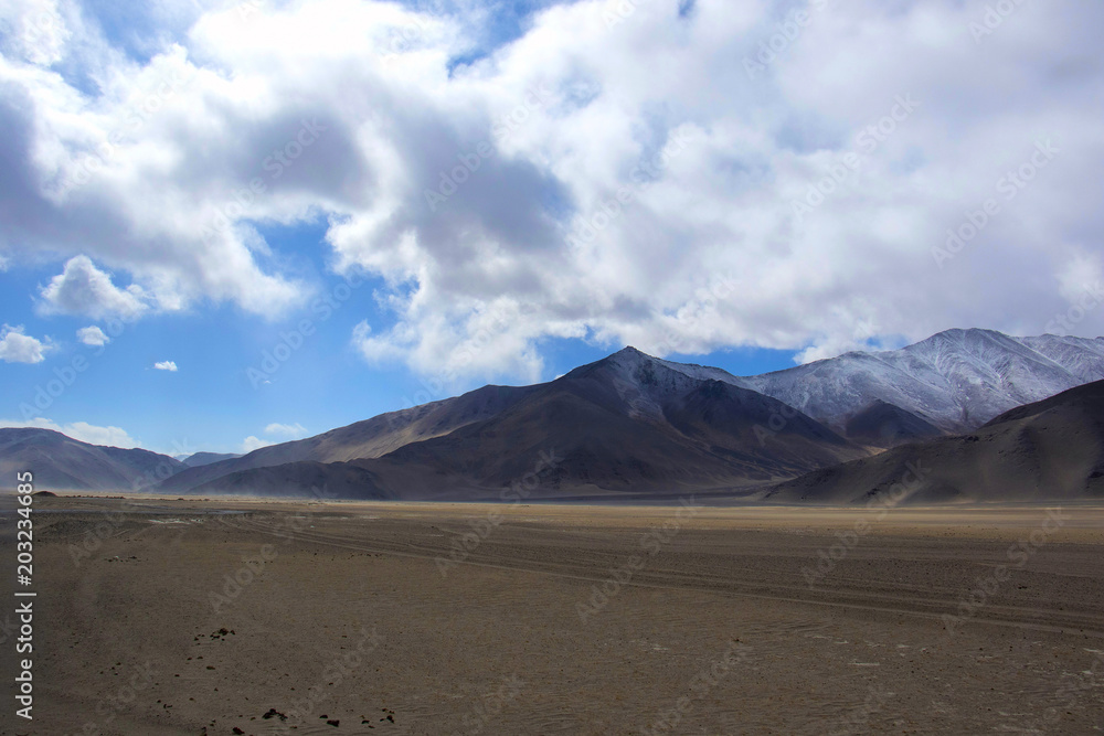 Valley near Hanle village, Ladakh, Jammu Kashmir Valley near Hanle village, Ladakh, Jammu Kashmir