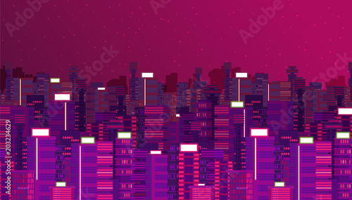 Retro futuristic vector background