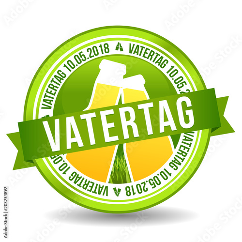Vatertag 10. Mai Button Feiertag web Banner.