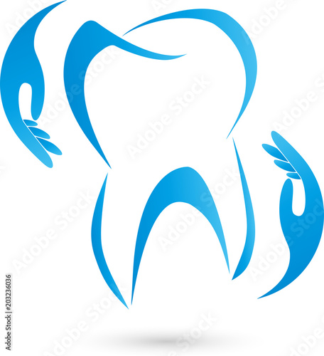 Zahn, Hände, Zahnpflege, Zeichen, Zahnmedizin, Logo