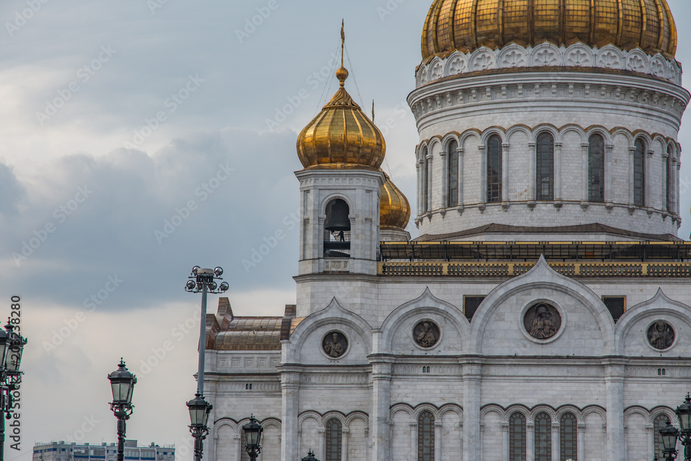 Fragment of the Cathedral of Christ the Savior. Fragment of the Cathedral of Christ the Savior.