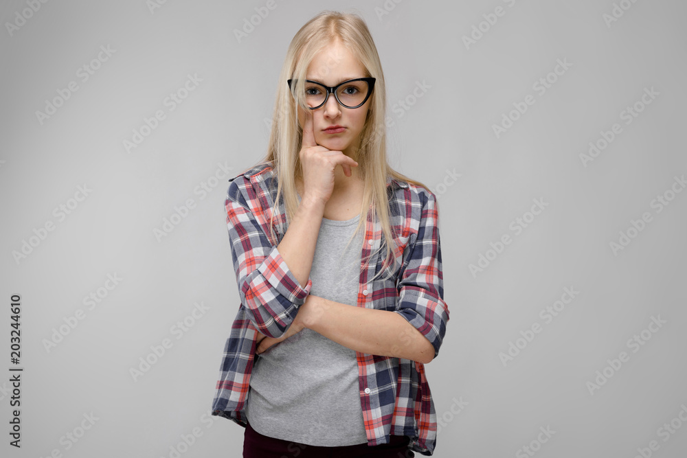 Teenage girl in fashionable clothes Teenage girl in fashionable clothes