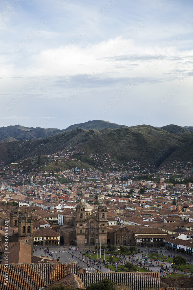 Town Cusco in Peru
