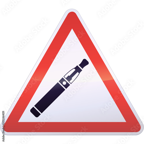 Panneau de danger de la cigarette électronique (détouré)
