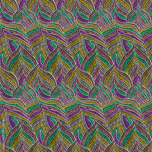 Feather abstract pattern embroidery zentangle texture 4