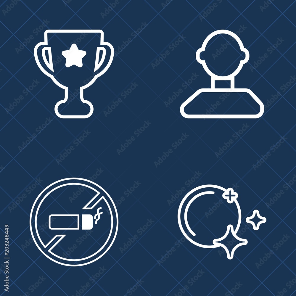 Premium set of outline vector icons. Such as habit, night, prohibition, addiction, success, win, human, network, ribbon, male, no, sky, award, nicotine, tobacco, people, person, place, winner, victory Premium set of outline vector icons. Such as habit, night, prohibition, addiction, success, win, human, network, ribbon, male, no, sky, award, nicotine, tobacco, people, person, place, winner, victory