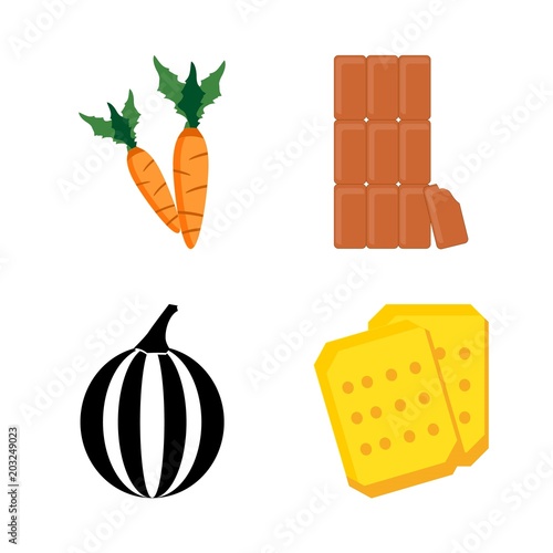 icons about Food with andy, tasty, organic, bake and bitter