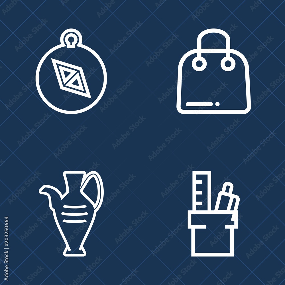 Premium set of outline vector icons. Such as notebook, object, fashion, nautical, market, west, traditional, white, navigation, paper, direction, sale, purchase, pot, office, art, shopping, south, buy Premium set of outline vector icons. Such as notebook, object, fashion, nautical, market, west, traditional, white, navigation, paper, direction, sale, purchase, pot, office, art, shopping, south, buy