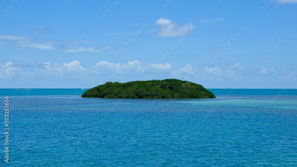 Kleine Insel im Sonnenschein, Florida Keys