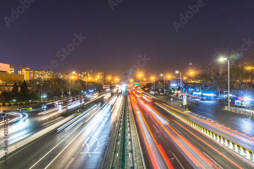 busy traffic in urban