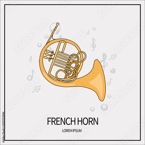 French horn icon