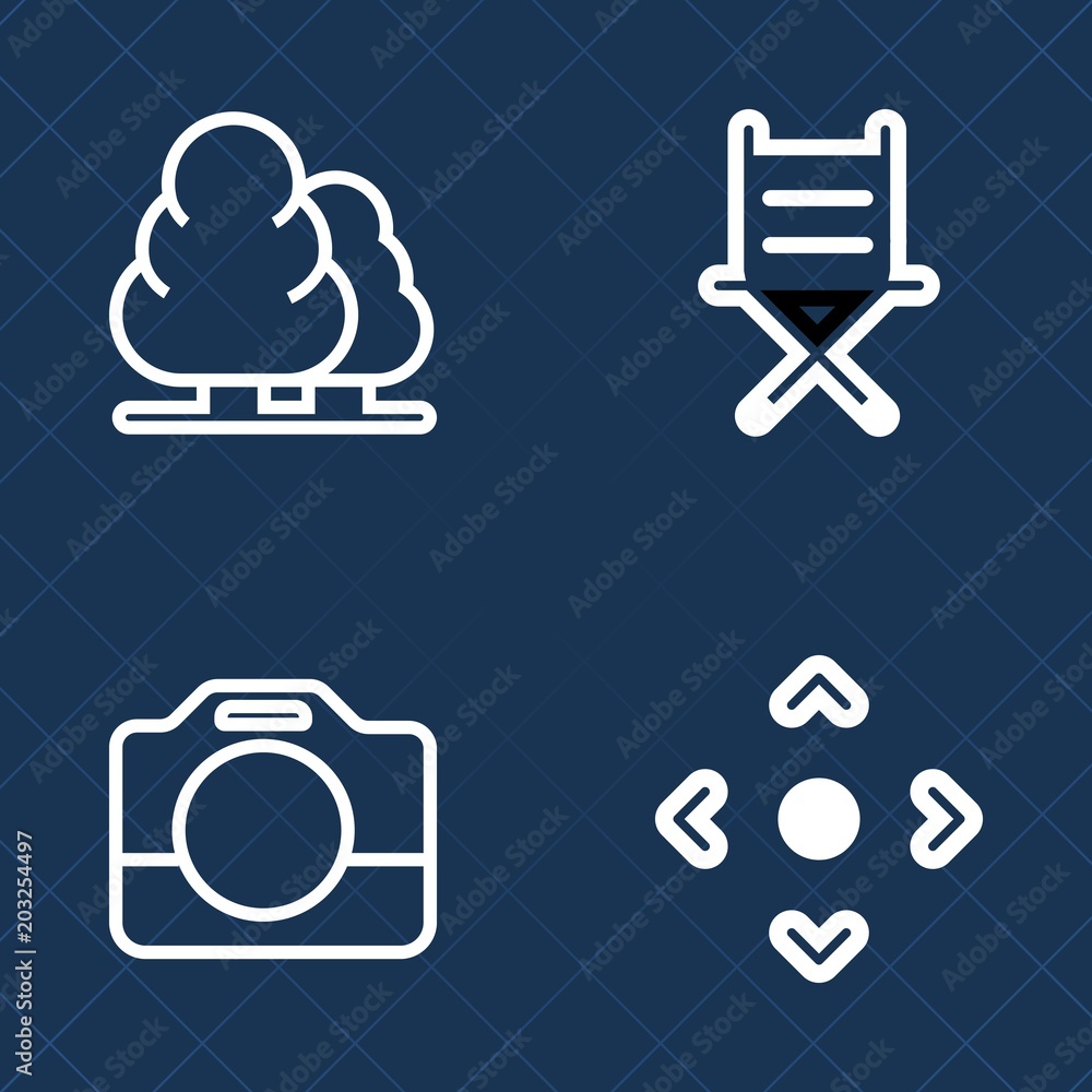 Premium set of outline vector icons. Such as decor, growth, camcorder, luxury, object, arrow, armchair, park, chair, coniferous, handle, professional, media, foliage, button, modern, wood, green, tree Premium set of outline vector icons. Such as decor, growth, camcorder, luxury, object, arrow, armchair, park, chair, coniferous, handle, professional, media, foliage, button, modern, wood, green, tree