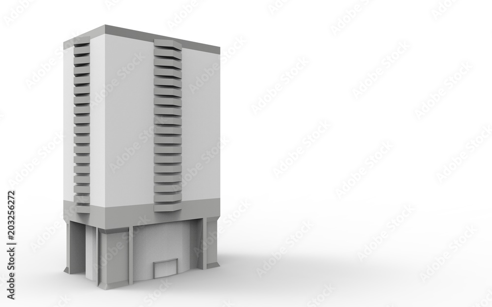 3d building render. 3d building render.