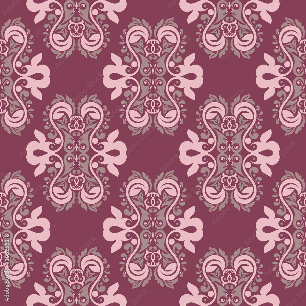 Seamless background. Floral purple red pattern Seamless background. Floral purple red pattern