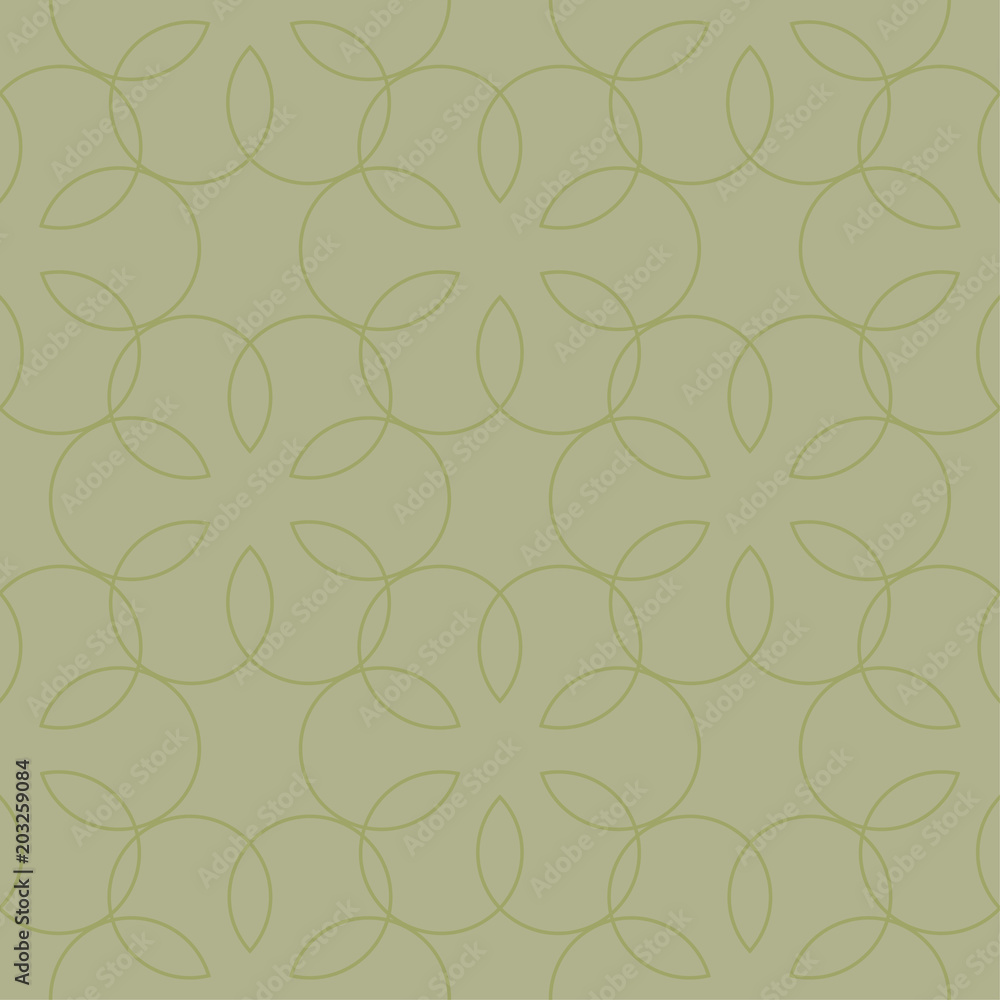 Olive green geometric print. Seamless pattern Olive green geometric print. Seamless pattern