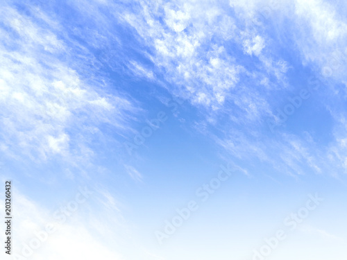 Clouds on blue sky. Background