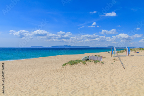 Vista da praia da comporta no Alentejo Portugal