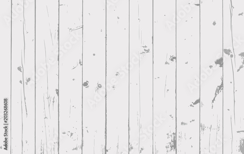 Grey wooden planks, table floor surface. Cutting chopping board. Wood texture. Vector illustration.