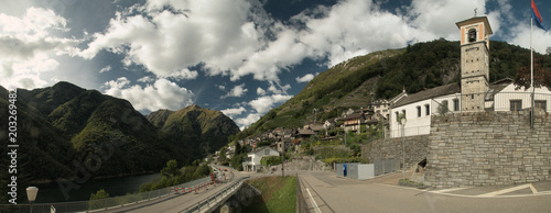 Village and Church in the ValleVersasca photo