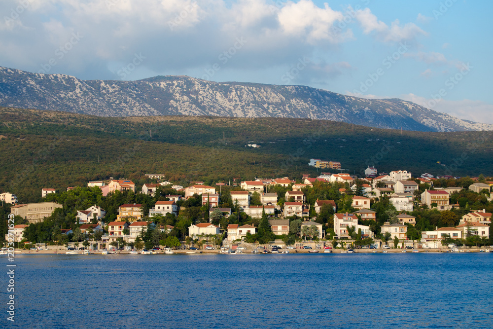 Coastline in Crikvenica, Croatia