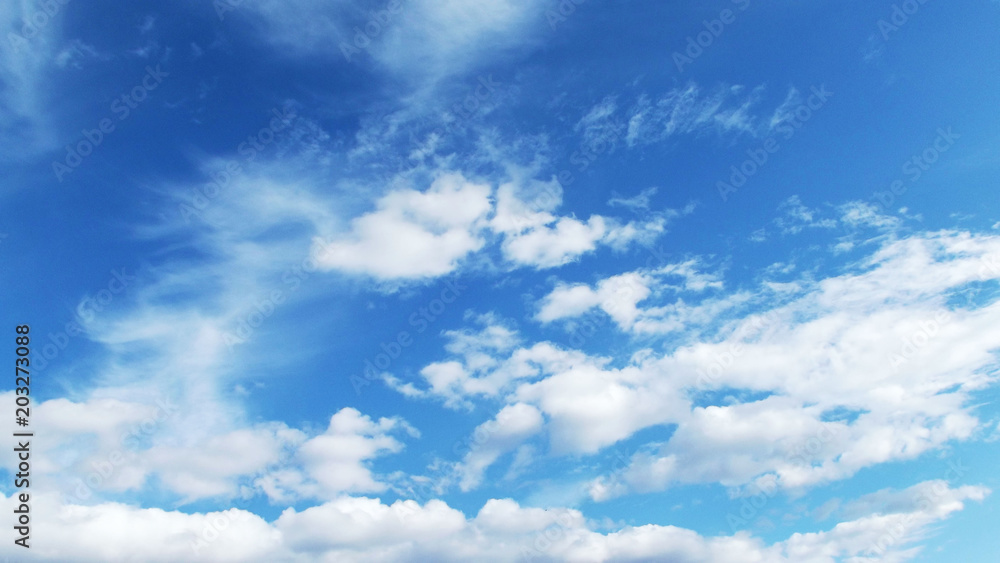 Blue sky and white clouds.The natural background. Blue sky and white clouds.The natural background.