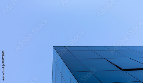modern glass building abstract background