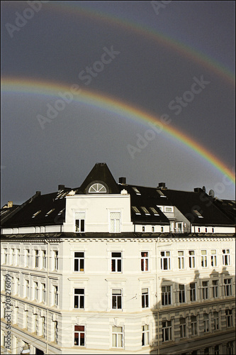 rainbow over ceiling