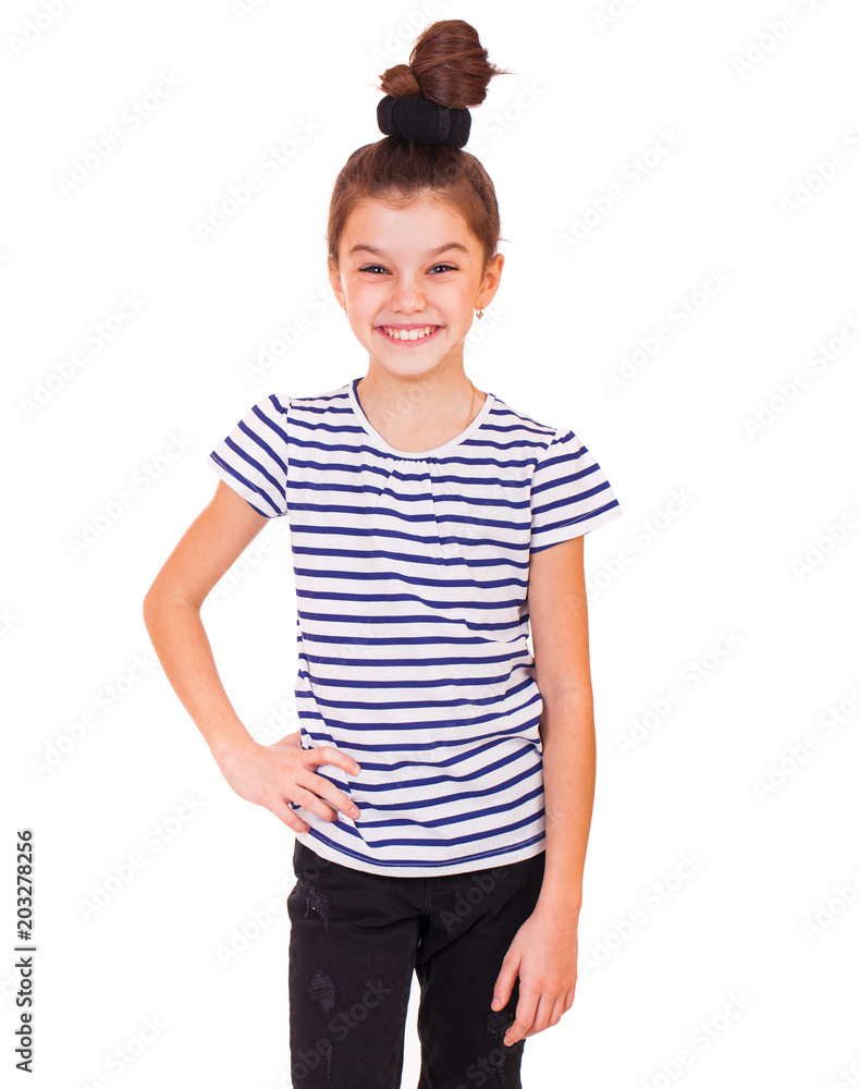 Portrait of a charming brunette little girl Portrait of a charming brunette little girl