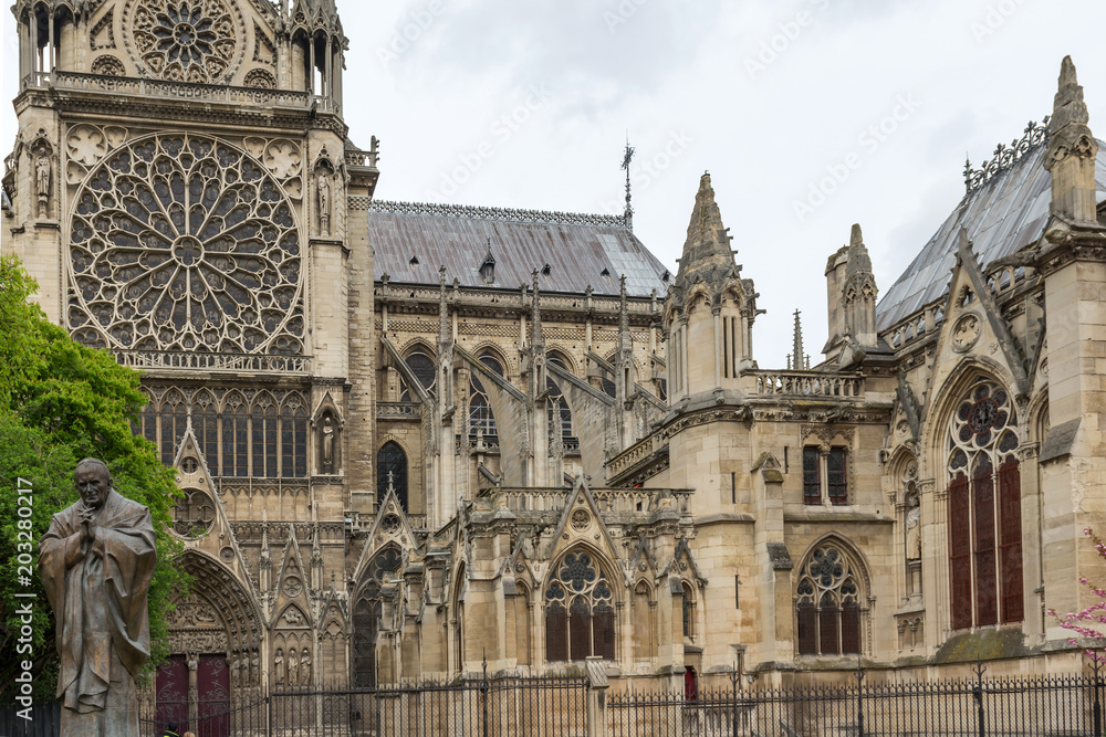 Notre Dame Cathedral, Paris, France, April 14, 2018

