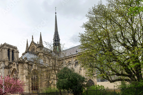 Notre Dame Cathedral, Paris, France, April 14, 2018