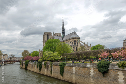 Notre Dame Cathedral, Paris, France, April 14, 2018