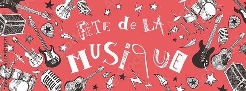 French Music festival banner