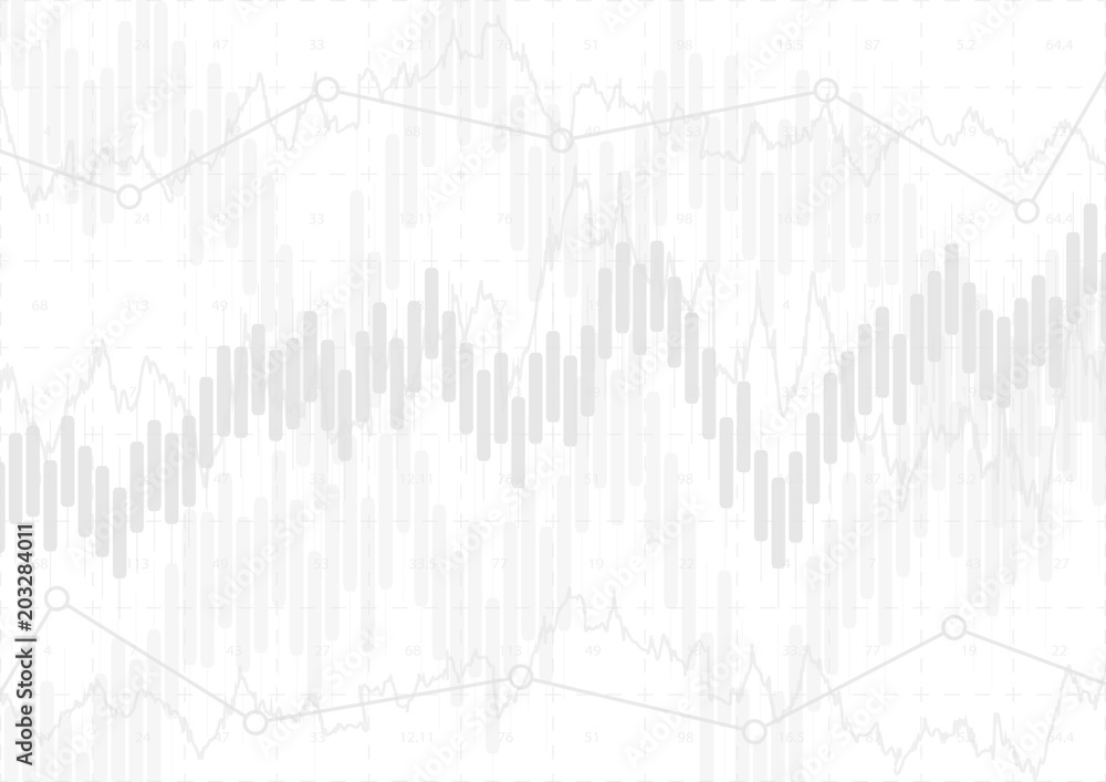 financial graph with a linear diagram, a histogram in the stock market on a gradient gray background.Vector illustration. financial graph with a linear diagram, a histogram in the stock market on a gradient gray background.Vector illustration.