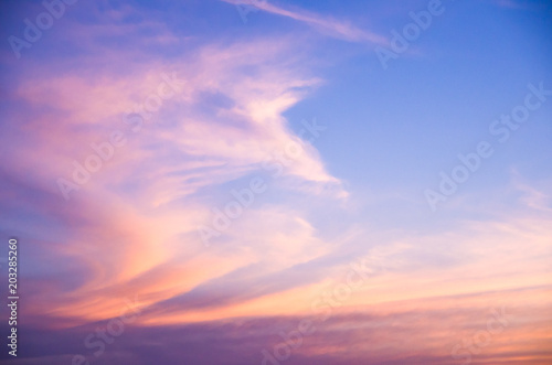 Beautiful colored sky for various backgrounds © Thiago Santos