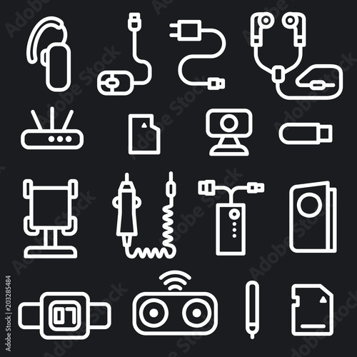mobile phone concept icons