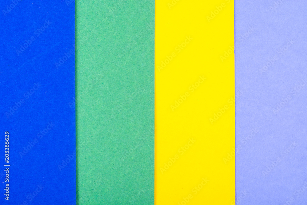 Background of bright colored paper