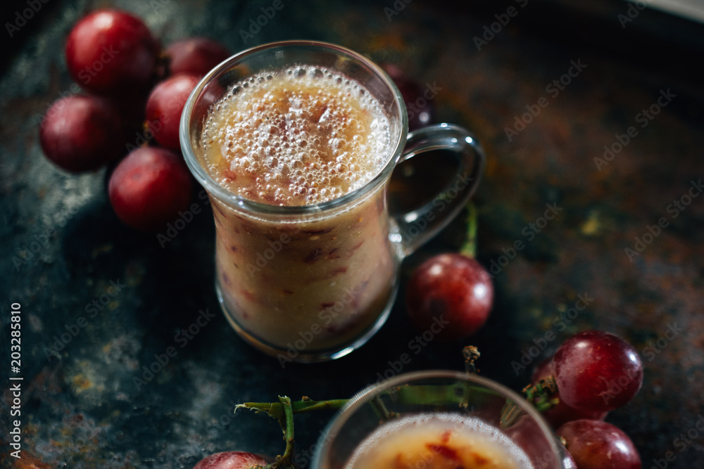 Grape lassi - made from fresh grapes Grape lassi - made from fresh grapes