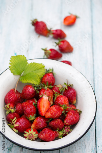 Strawberry in an bowl