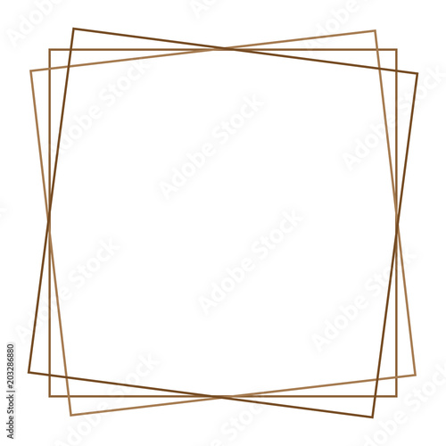 Square photo, picture frame, picture border. Conceptual crosshair, viewfinder square