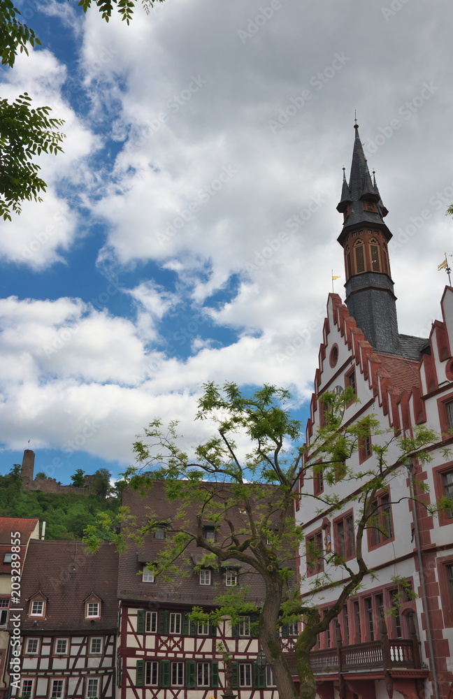 Obraz premium Marktplatz Weinheim an der Bergstraße