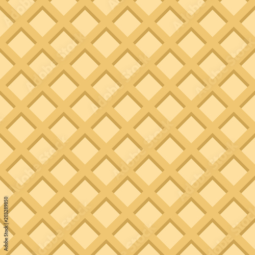 Waffle vector seamless pattern