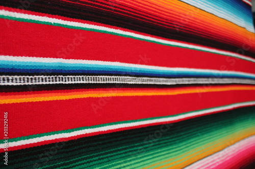 poncho background Mexican Mexico serape traditional cinco de mayo fiesta with stripes pattern copy space